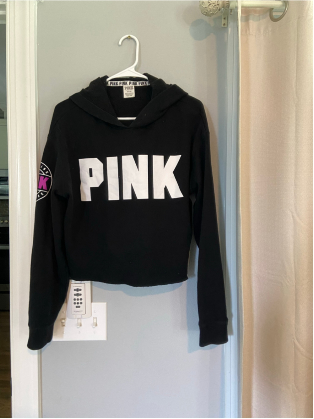 Pink, Victoria's Secret hoodie, Size Medium